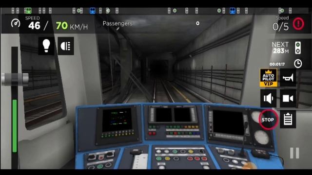 Subway Simulator 3D. Катаюсь по двум линиям метро Центральная и Кольцевая. смотреть онлайн
