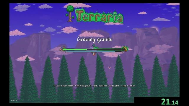 Terraria: Dirt Block Speedrun (0:50) смотреть онлайн
