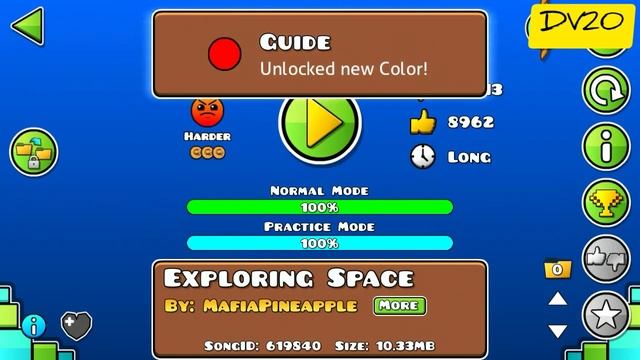 Geometry Dash. Exploring Space & FuryLocked Easy By Jukaras. Long, Harder, 100% + All 6 Coins. :-) смотреть онлайн