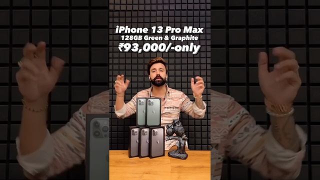 iPhone 13 Pro Max 128GB Green & Graphite ₹93,000 only #iphone #seller #hofmobiles смотреть онлайн