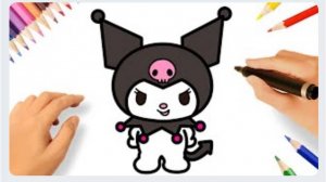 КАК РИСОВАТЬ КУРОМИ 🖤🎀 САНРИО