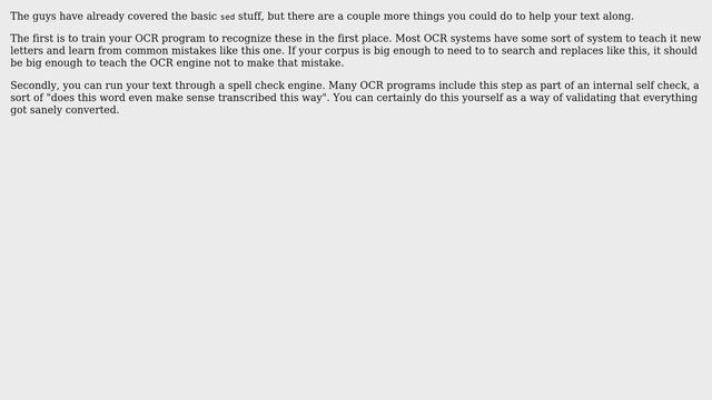 Unix & Linux: sed one-liner to replace word-medial capitals (3 Solutions!!) смотреть онлайн