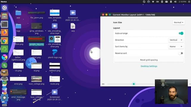 Stop desktop icons from snapping to place on Ubuntu 20.04 (Unity) смотреть онлайн