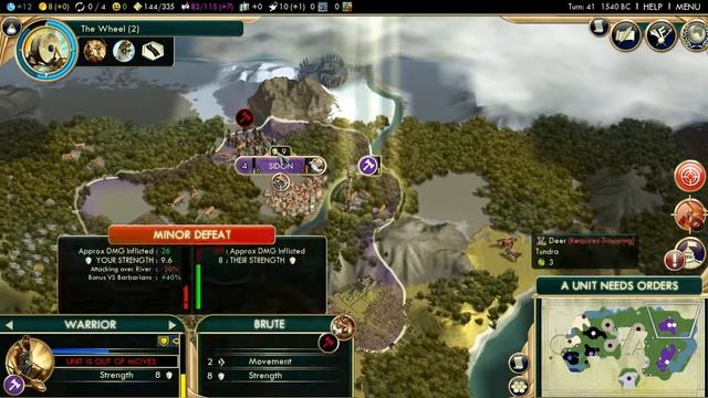 Civilization V #2 - Bárbaros fazendo Barberagem!!! (PTBR) HD смотреть онлайн