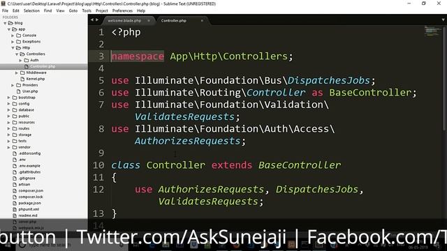 Laravel 5 Tutorial for Beginners (What is MVC) | Routing ? | Part-3 🔥🔥 смотреть онлайн