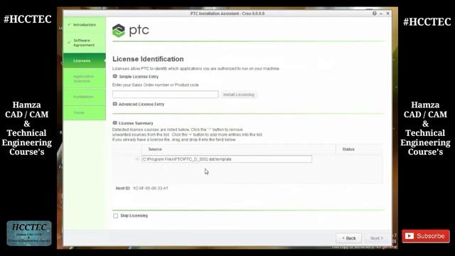 PTC Creo 6.0 Complete Install | Activation | HCCTEC | Hamza CAD/CAM & Technical Engineering Courses смотреть онлайн