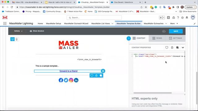 How Do I Add a Link to View Email in a Browser or Share it with Friends in MassMailer? смотреть онлайн