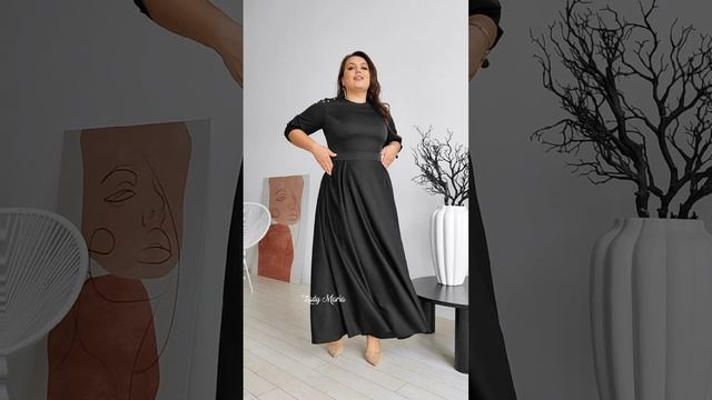 Платье с бусинками на плечах длинное смотреть онлайн