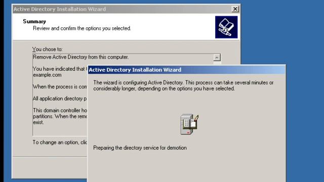 Active Directory Uninstallation Process in Windows 2003 Server смотреть онлайн