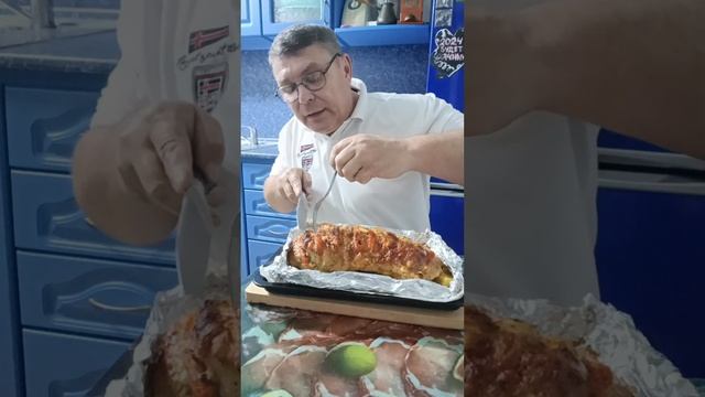 Свинина в духовке "Гармошка" или"Книжка". смотреть онлайн