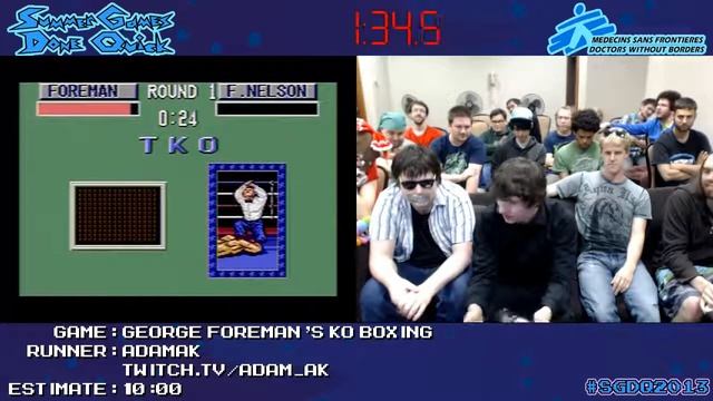 George Foreman's KO Boxing (Any%) by AdamAK in 6:36 - SGDQ 2013 смотреть онлайн