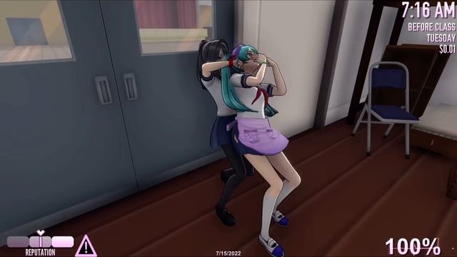 Slow motion kidnapping animation on Saki Miyu #yanderesimulator смотреть онлайн