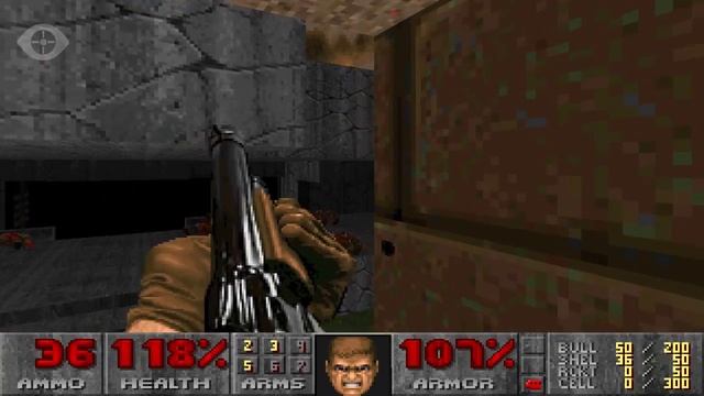 Doom II: Hell on Earth прохождение игры - Уровень 2: Underhalls (All Secrets Found + No Damage) смотреть онлайн