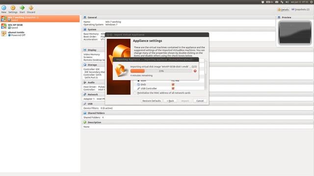 Importing a Virtualbox appliance смотреть онлайн