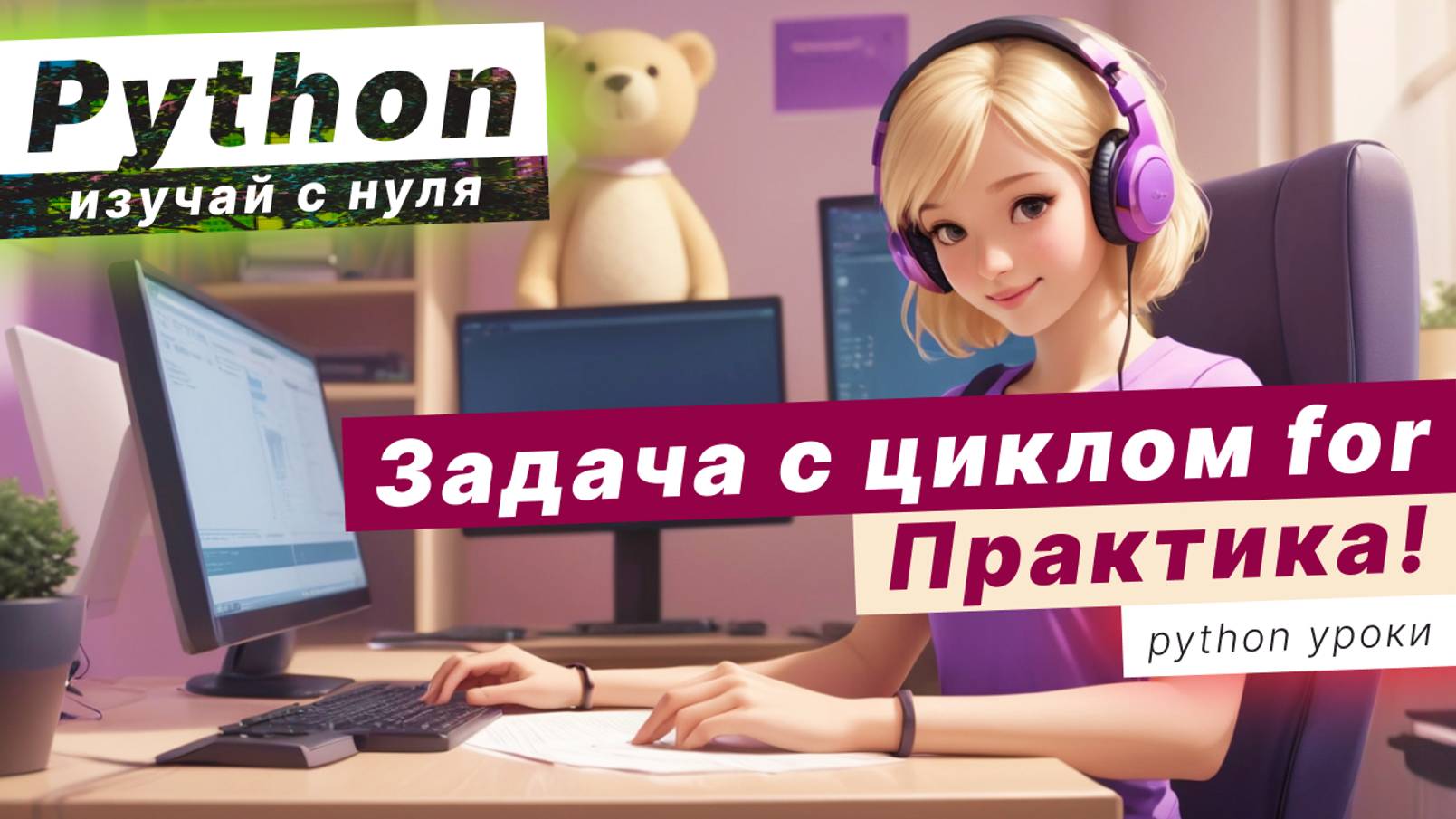 Python практика: Решаем задачу с циклом for [отрывок с курса 2023] смотреть онлайн