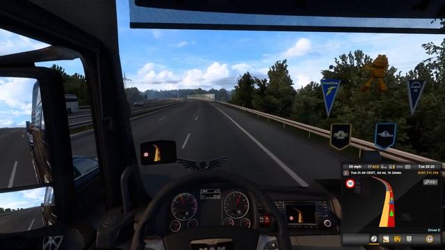 ETS2 MAN TGX Euro 6 640 sound mod by kriechbaum Stuttgart - Mannheim смотреть онлайн