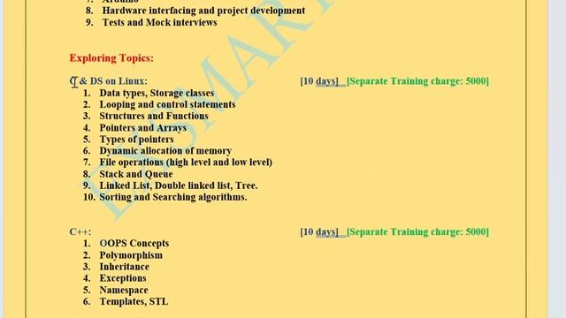 EXSmart Kuti 4 months Embedded System Training Program details in Jabalpur (C, C++, MCU, LINUX ...) смотреть онлайн