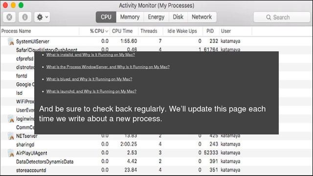 What Is This Process and Why Is It Running on My Mac? смотреть онлайн