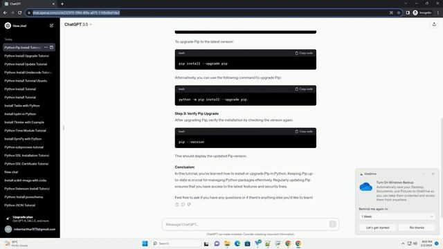 python install upgrade pip смотреть онлайн
