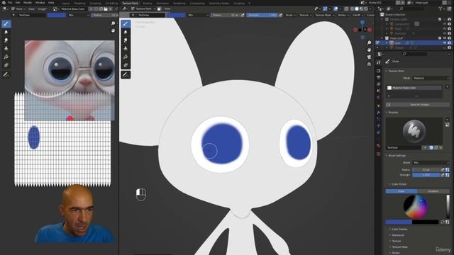 17. Texturing the eyes смотреть онлайн