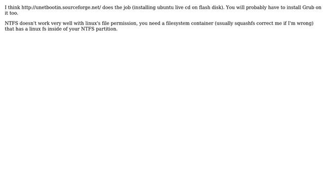 How can I Install Linux on flash disk with NTFS filesystem? (4 Solutions!!) смотреть онлайн
