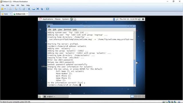 FTP Server Debian 6 pada VMWare смотреть онлайн