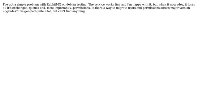 DevOps & SysAdmins: Debian testing and RabbitMQ - upgrading смотреть онлайн