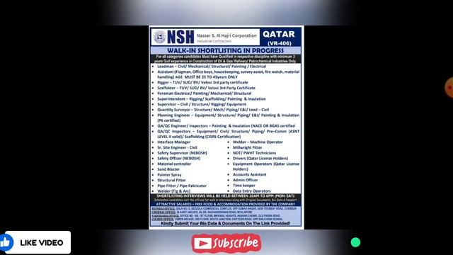 Qatar Job Vacancy 2022 || Dubai Job Vacancy 2022 || Gulf Job Vacancy 2022 || Kuwait Jobs for Indian смотреть онлайн