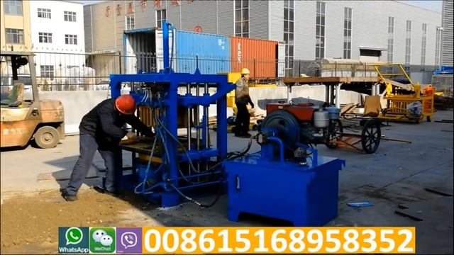 QT4-30 diesel engine small size hydraulic block machine, electricity motor optional смотреть онлайн