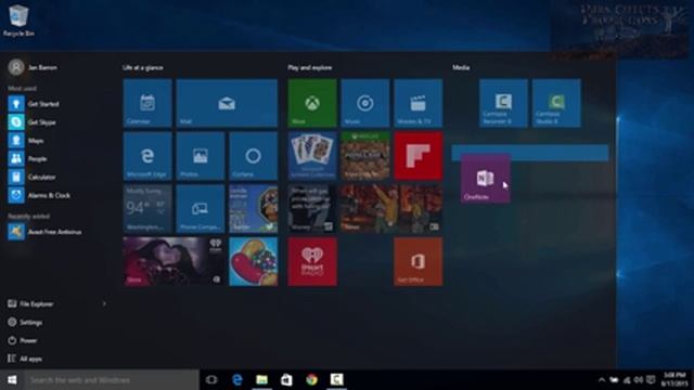 Microsoft Windows 10 New Users Lessons #3 - Add And Arrange Start Menu смотреть онлайн