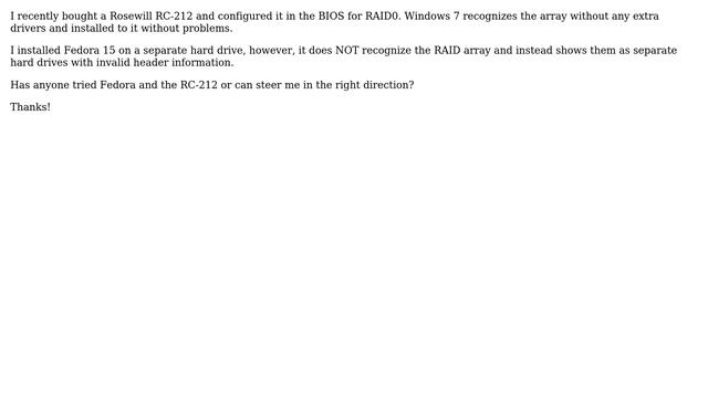 Rosewill RC-212 and Fedora 15 смотреть онлайн