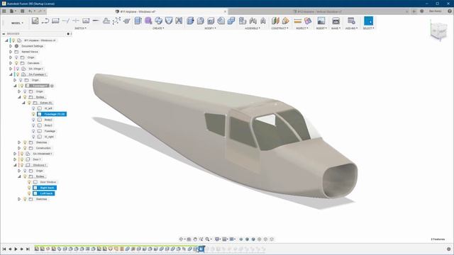 Fusion 360: #10 Airplane - Windows смотреть онлайн