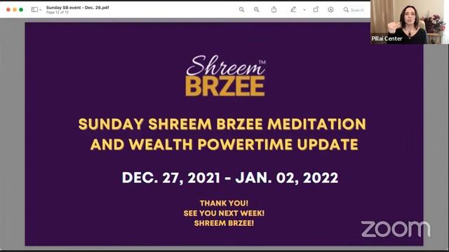 Sunday Shreem Brzee Meditation and Powertime Update with Lakshmi | Dec. 27 - Jan. 02, 2022 смотреть онлайн