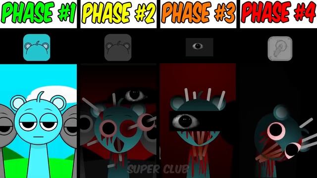Phase 1 VS Phase 2 VS Phase 3 VS Phase 4 in Incredibox Sprunki ! смотреть онлайн