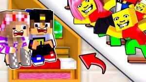 Я ПОСТРОИЛ СЕКРЕТНЫЙ БУНКЕР ПРОТИВ СТРАННАЯ СЕМЬЯ в МАЙНКРАФТ НУБ ВИДЕО ТРОЛЛИНГ MINECRAFT Евгенбро