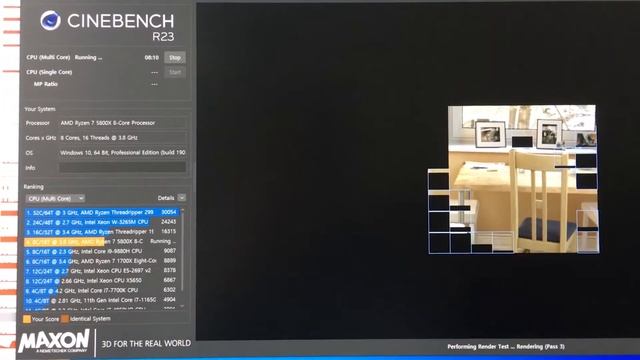cinebench 5800x cpu temp. (no audio) смотреть онлайн