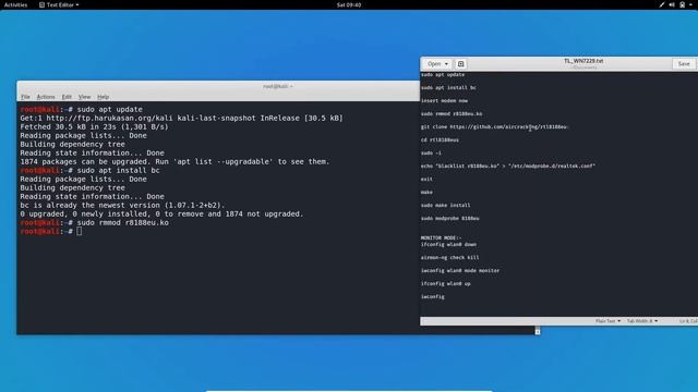 Installing TP link TL-wn722n on Kali linux смотреть онлайн
