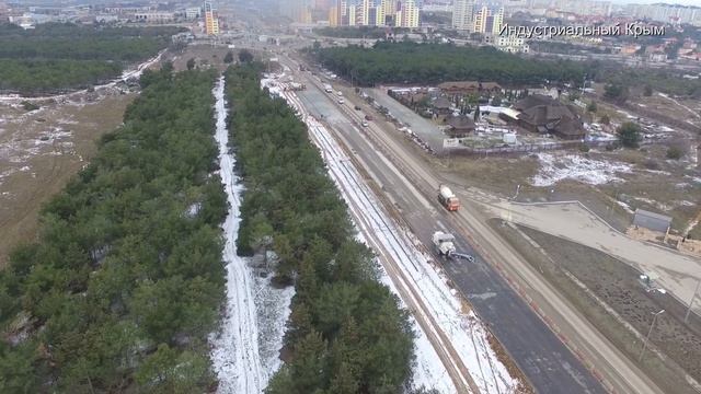 Камышовое шоссе. Реконструкция. Севастополь 28.02.2018 смотреть онлайн