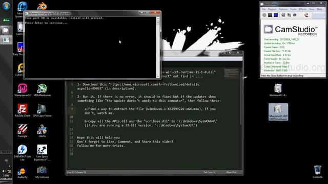 How To Fix "api-ms-win-crt-runtime-l1-1-0.dll" Missing On Windows 7 x64 | Gai'j Johnson смотреть онлайн