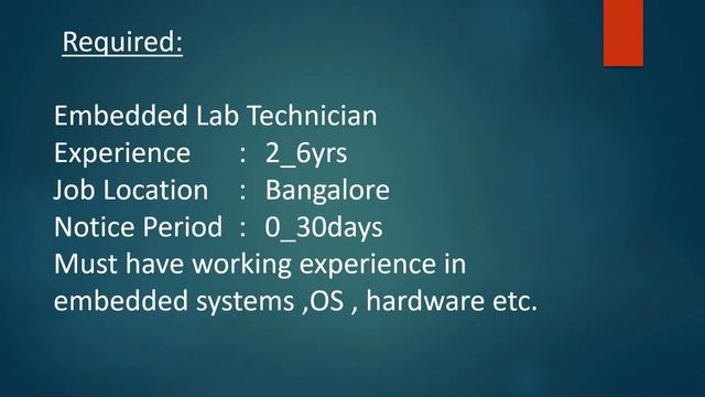 Job Updates || Hardware Engineer || Embedded || Lab Technician || смотреть онлайн