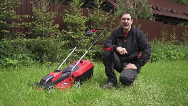 Обзор аккумуляторной газонокосилки Einhell PXC GE-CM 18/30 Li смотреть онлайн