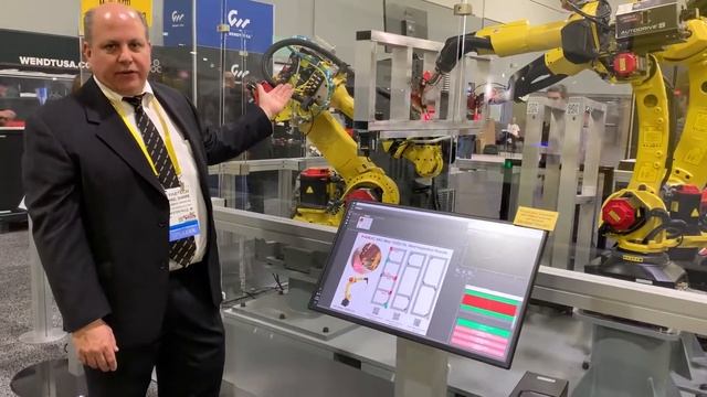 Fanuc Arc Mate 100id Arc Welding Robot as seen at FABTECH 2018 смотреть онлайн