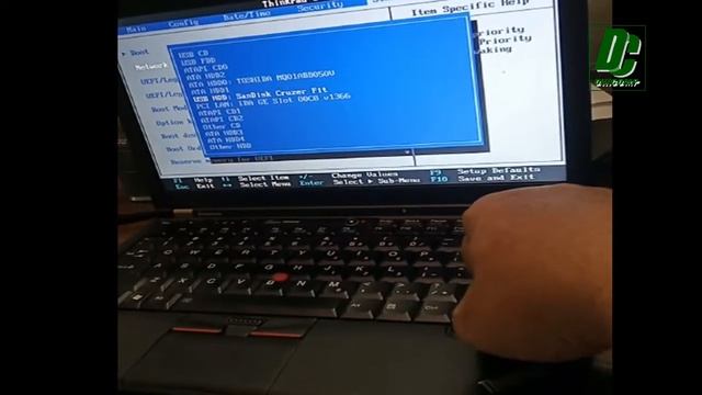 Masuk Bios Lenovo ThinkPad X220 смотреть онлайн
