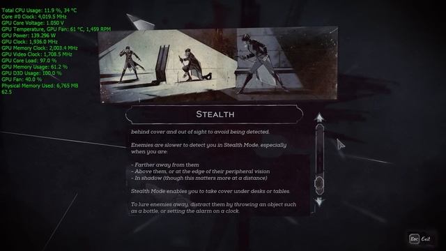 Dishonored 2 Ultra Settings GTX 1070 1440p Benchmark Frame Rate Test смотреть онлайн