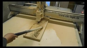 Фрезеровка панно из древесины бука на ЧПУ станке CNC-Logic