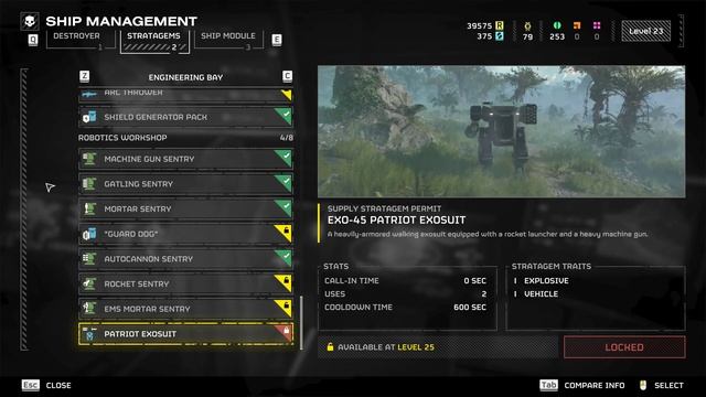 Helldivers 2 Mechs Now Available! EXO-45 Patriot Exosuit смотреть онлайн