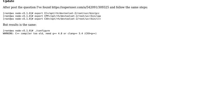 DevOps & SysAdmins: Compile node-5.1.0 in CentOS 6.7 lacks of g++ 4.8+ (2 Solutions!!) смотреть онлайн