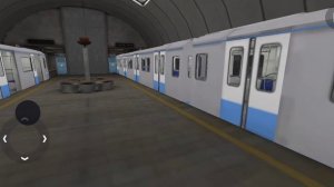 Парад поездов метро в игре subway simulator 3D.
