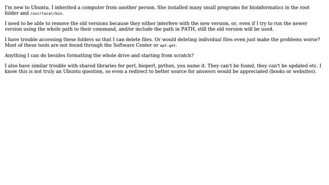 Ubuntu: PATH, removing old versions from usr/bin смотреть онлайн