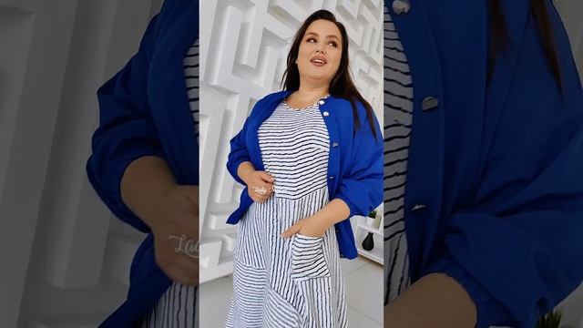 Платье штапель "Диагональные полоски" расклешенное смотреть онлайн